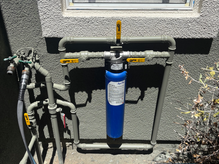 water filter installation